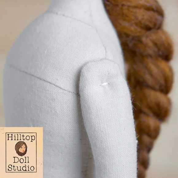 Fabric Doll "Clara" Handcrafted Textile Cloth Heirloom Primitive Doll - Picture 13 of 14